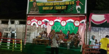 Dandim 1304/Gtlo Letkol Inf.Dadang Ismail Marzuki saat memberikan sambutan