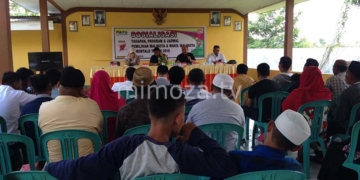 KPU Kota Sosialisasi tahapan pelaksanaan pilwako di Kecamatan Kota Utara, Rabu (28/3)