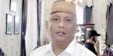 Gubernur Gorontalo, Rusli Habibie. Foto: Lukman Polimengo.