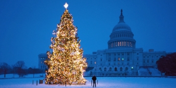 Tradisi Natal diCapitol, Washington, Amerika. Foto: Istimewa.