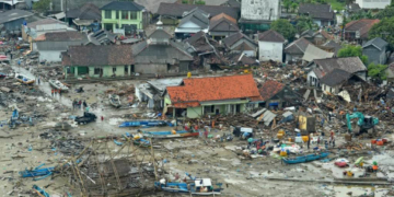 Kondisi pasca tsunami di Selat Sunda, 24 Desember 2018. (Foto courtesy: BNPB)