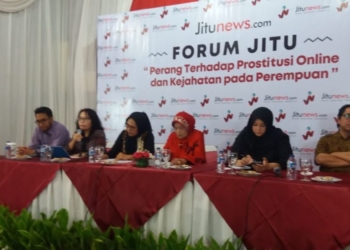 Fenomena prostitusi online ini menjadi bahasan dalam sebuah diskusi yang digelar di Jakarta, Kamis (24/1) (foto: VOA/Fathiyah Wardah)