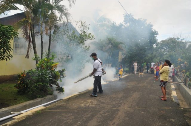 Fogging Lantamal VIII Manado