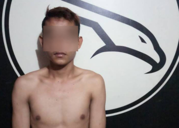 JRD alias Jerry, saat diamankan Tim Alap-Alap Sat Reskrim Polres Gorontalo Kota. Foto: Istimewa.