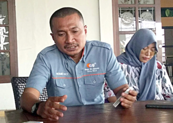 Romie Rifky, nasabah Bank Mandiri Gorontalo yang juga pemilik dan Direktur Utama PT Azwa Utama Gorontalo