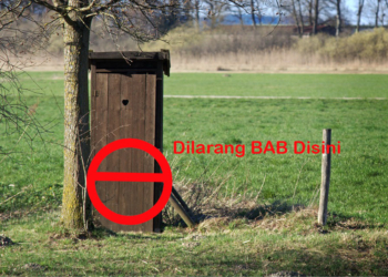 Foto ilustrasi dilarang BAB.