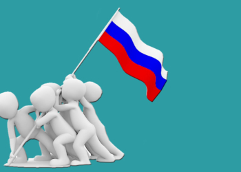 Ilustrasi bendera Rusia