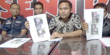 Bukti pelanggaran kampanye yang dilakukan salah satu Caleg DPRD Kabupaten Gorontalo dari PDIP.