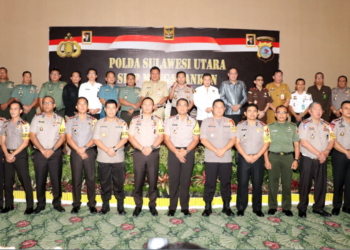 Sebagai penanggungjawab keamanan dan ketertiban, Polda Sulut menggelar pembekalan kepada personi , terkait pengamanan Pemilu 2019, di ruang Lotus Hotel Sintesa Peninsula Manado, Senin (4/2/2019)