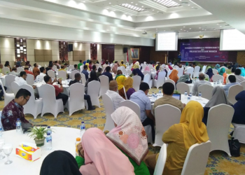 Sosialisasi Perkembangan Ekonomi Terkini Dan Publikasi Statistik, di Aula Kantor Bank Indonesia Perwakilan Gorontalo, Kamis (21/2/2019). Foto: Lukman Polimengo.