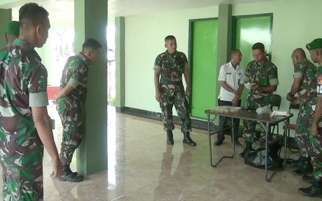 Tes Urine Bataliyon 713 Satya Tama