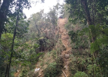 Lokasi tambang emas di Desa Bakan, Kabupaten Bolaang Mongondow. Foto: Marshal Datundugon.