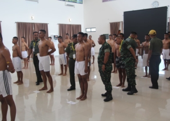 Seleksi penerimaan prajurit karir Tamtama Gelombang I tahun 2019, yang dilaksanakan untuk pertama kali di Provinsi Gorontalo.