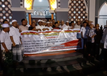 Pernyataan sikap BTM dan Remaja Masjid Baiturrahman Limboto. Kabupaten Gorontalo.