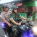 Dandim 1304/Gorontalo Letkol Inf Allan Surya Lesman bersama Kapolres Gorontalo AKBP Dafcoriza berboncengan menggunakan kendaraan Dinas Babhinkamtibmas Polres Gorontalo, melaksanakan kegiatan sinergitas pengawalan logistik kotak suara hasil perolehan perhitungan suara Pemilu 2019 ke KPU Kabupaten Gorontalo.