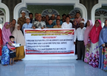 Pernyataan sikap Badan Ta'mir dan Remaja Masjid Al Munawarah, Kelurahan Lekobalo.