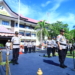 Kapolda Gorontalo, Brigjen Pol Rachmad Fudail, saat memmberikan sambutan dalam Apel Pergeseran Pasukan (Serpas) yang digelar di Mako Polda Gorontalo, Senin (15/4/2019).