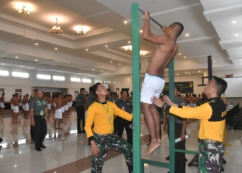 Proses seleksi Calon Tamtama yang digelar di Kodam XIII Merdeka.