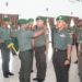 Upacara kenaikan pangkat, yang dipimpin langsung oleh Danrem 133/Nani Wartabone Kolonel Czi Arnold AP Ritiauw, bertempat di Aula Kusno Danupoyo, Senin (1/4/2019).