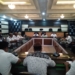 Rapat persiapan pelaksanaan Feswtival Tumbilotohe tingkat Kabupaten Gorontalo, yang di gelar di Ruang Madani, Kantor Bupati Gorontalo, Rabu (15/4/2019). Foto: Husni Mohi (Aba Dinggo)