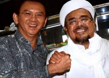 Ahok dan Rizieq. Foto: MerahPutih.