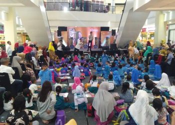 Memperingati Hari8 Anak Nasional 2019, Citymall Gorontalo menggelar lomba mewarnai, pentas seni serta pemberian donasi perpustakaan mini lengkap dengan buku dan poster peraga.