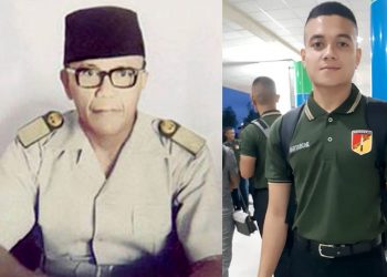 Pahlawan Nasoinal Nani Wartabone  dan cucunya Daffa Adilah Wartabone.
