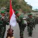 Prosesi pemberangkatan Satgas Pamtas RI - PNG di pelabuhan Pelindo Gorontalo, Jumat (2/8/2019)