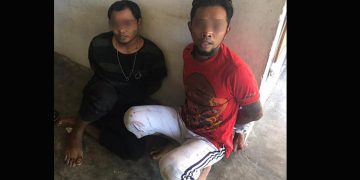 AT dan RA, dua terduga pelaku yang berhasil di ciduk tim Sat Reskrim Polres Gorontalo. (Foto: Istimewa).