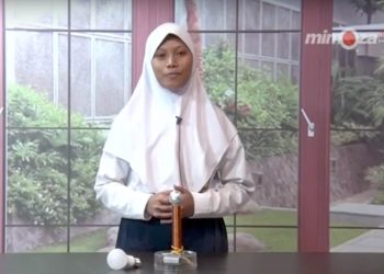 Awalia Putri Laode, Saat tampil di Studio Mimoza tv pada bulan Juni 2019.