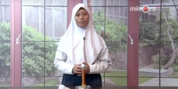 Awalia Putri Laode, Saat tampil di Studio Mimoza tv pada bulan Juni 2019.