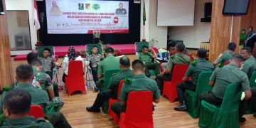 Menyambut peringatan Hari Juang Kartika 2019, Kodim 1304/Gorontalo menggelar donor darah, Rabu (11/12/2019). Kegiatan Donor Darah ini dilaksanakan bekerjasama dengan Hotel Grand Q Kota Gorontalo, dan diikuti oleh 154 Personel TNI dan Polri.