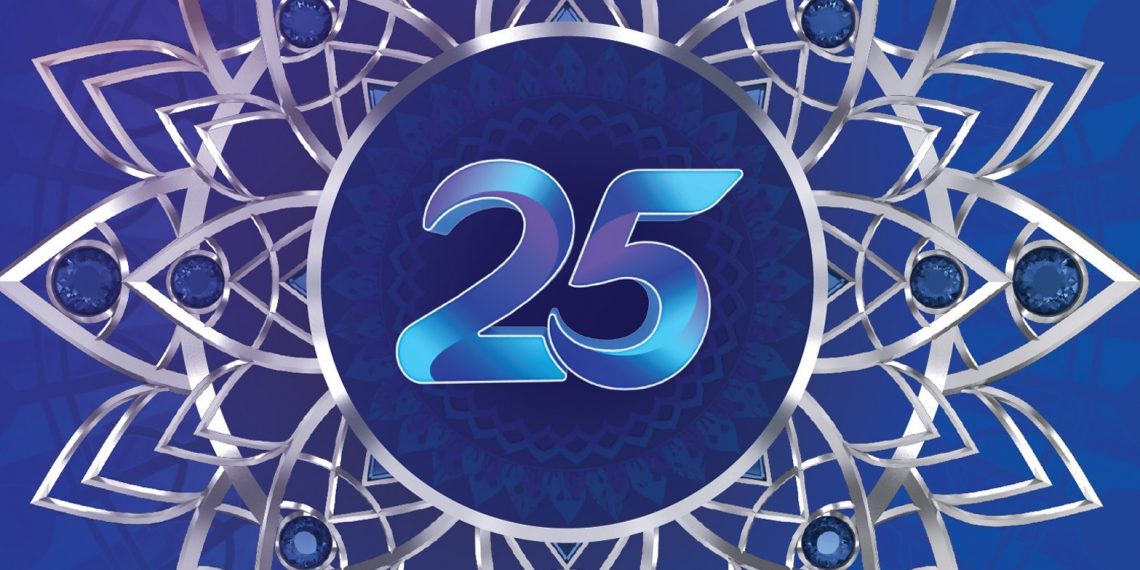 Logo 25 tahun tv swasta nasional Indosiar.