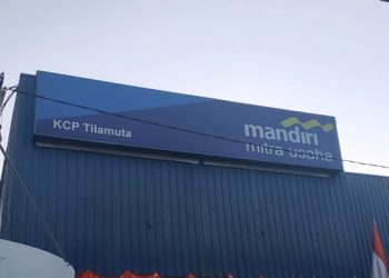 Kantor Bank Mandiri KCP Tilamuta. Foto: Kronologi.id.