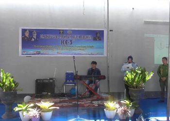 Kepala Lembaga Pemasyarakatan Perempuan Kelas III A Gorontalo, Nur Afiril Utami saat memberikan sambutan pada perayaan HUT Lapas Perempuan ke III, Kamis (6/2/2020).