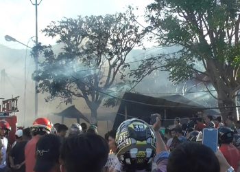 Kebakaran di Kelurahan Limba B, Kecamatan Kota Selatan, Jumat (28/2/2020).