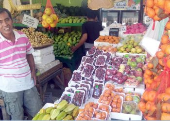 Pedagang buah di Kota Gorontalo,