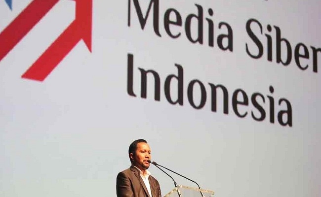 Ketua Asosiasi Media Siber Indonesia (AMSI) Wenseslaus Manggut