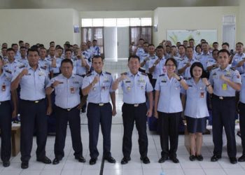 Kegiatan ceramah hukum, yang digelar di Gedung Balai Prajurit, Pangkalan TNI AU Sam Ratulangi, Jumat (6/3/2020). Foto Pentak Lanud Sam Ratulangi.