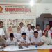 DPD Gerindra Provinsi Gorontalo bersama DPC kabupaten/kota saat menggelar jumpa pers, Senin (9/3/2020).