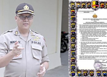 Kabid Humas Polda Gorontalo, AKBP Wahyu Tri Cahyono, dan Maklumat Kapolri terkait penanggulangan pencegahan wabah virus corona.