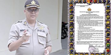 Kabid Humas Polda Gorontalo, AKBP Wahyu Tri Cahyono, dan Maklumat Kapolri terkait penanggulangan pencegahan wabah virus corona.