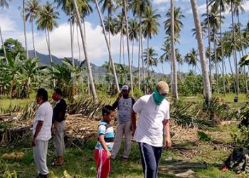 Lahan milik Ridwan Ishak yang dihibahkan untuk pemakaman jenazah pasien Covid-19, di Desa Poowo, Kecamatan Kabila, Kabupaten Bonebolango. Foto: Lukman Polimengo.