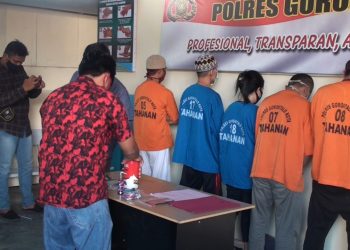 Polres Gorontalo Kota sat merilis tangkapan kasus penyalah gunaan obat terlarang jenis sabu-sabu, yang berhasil diungkap sekitar tanggal  30 Mei hingga 2 Juni 2020, di tiga lokasi berbeda dengan melibatkan lima orang tersangka.