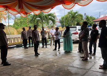 Kapolda Gorontalo Irjen Pol Dr. Akhmad Wiyagus melakukan kunjungan ke kantor Komisi Pemilihan Umum (KPU) Kabupaten Bone Bolango, Minggu (6/9/2020).