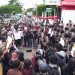 Demo ratusan wartawan yang menggelar unjuk rasa damai di depan Polda Gorontalo, Kamis (15/10/2020)