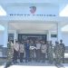 Jajaran Lanud Maimun Saleh, Kota Sabang saat mendapat kue kejutan dari personil Polres Kota Sabang pada HUT TNI ke 75.