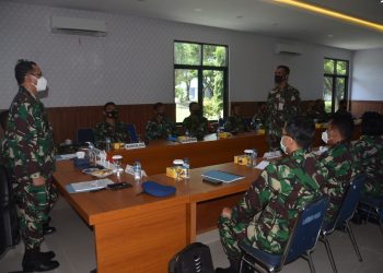 Dalam rangka Pengawasan dan Pemeriksaan (Wasrik), Komandan Lanud Maimun Saleh Letkol Pnb Dariyanto menerima kunjungan kerja Tim Wasrik ITKOOPSAU I  TNI AU yang dipimpin oleh Kolonel Tek Cahyo Trusiono, Kamis(22/10/2020).