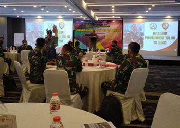 Dinas Penerangan TNI Angkatan Darat (Dispenad) mengadakan kegiatan rapat evaluiasi yang digelar di Hotel Novotel Cikini, Jakarta,  Selasa (1/12/2020).