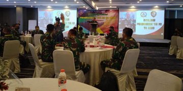Dinas Penerangan TNI Angkatan Darat (Dispenad) mengadakan kegiatan rapat evaluiasi yang digelar di Hotel Novotel Cikini, Jakarta,  Selasa (1/12/2020).